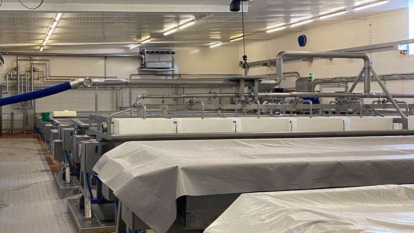 Klimagerät in Käseproduktion